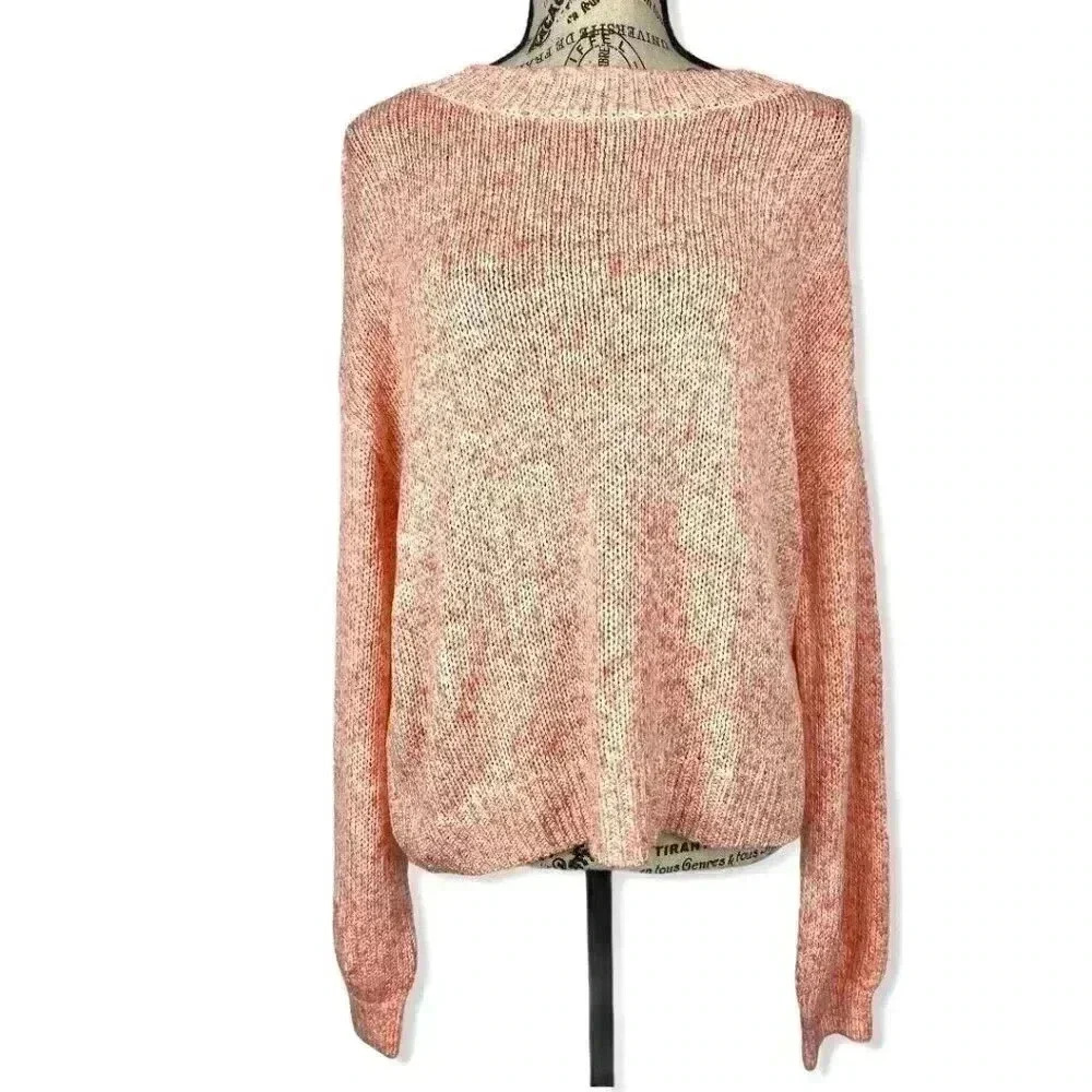 Abound, orange crewneck sweater- Small